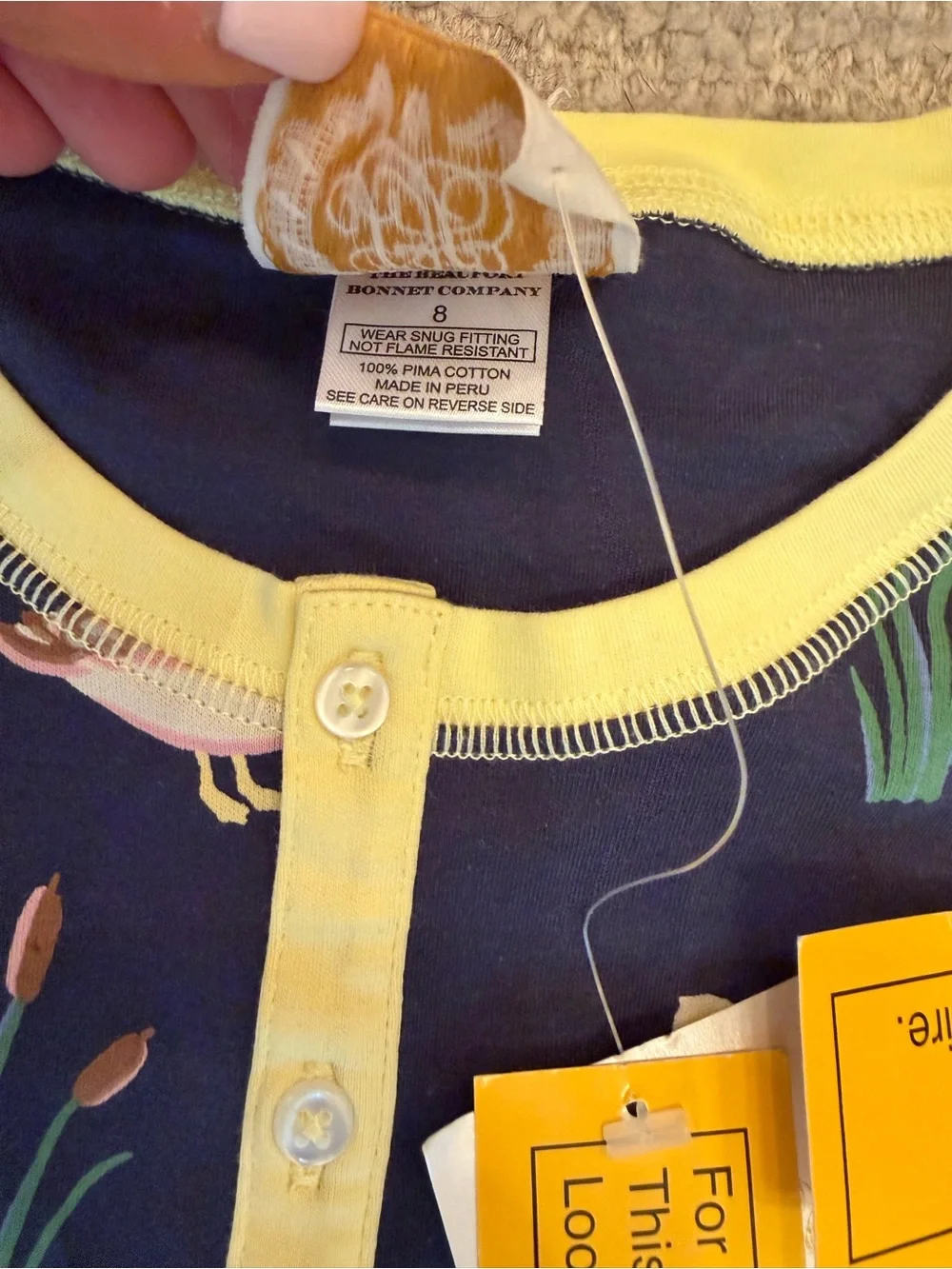 NWT TBBC Beaufort Bonnet Company Unisex Duck pajamas size 8
